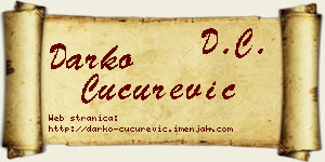 Darko Cucurević vizit kartica